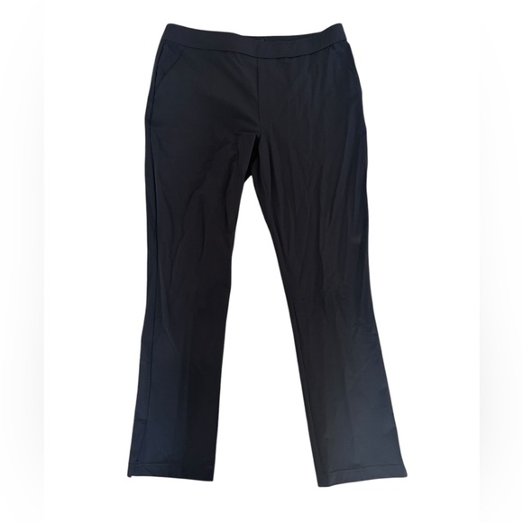 Peace of Cloth NY City Black Pull On Nylon Spandex Travel Pants Small - Picture 1 of 10